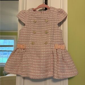 Janie & Jack Pink Tweed Girls Dress NWT